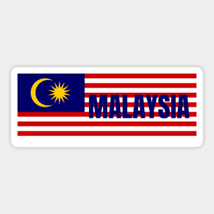 Malaysia in Malaysian Flag Sticker